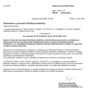 oznámenie 1